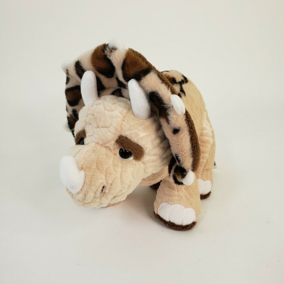 Ganz Webkinz Triceratops Plush Stuffed Animal Sculptured Fur Spts No Code 13” - Picture 1 of 12